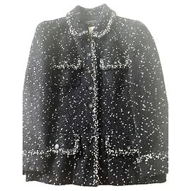 Chanel Boutique Giacca in Tweed Bianca e Nera