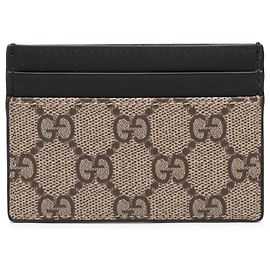 Porte-cartes Gucci Beige GG Supreme
