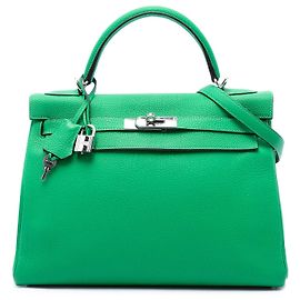 Hermès Green Togo Kelly II Retourne 32