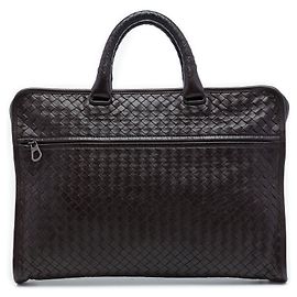 Borsa Business Bottega Veneta in Nappa Intrecciato Marrone