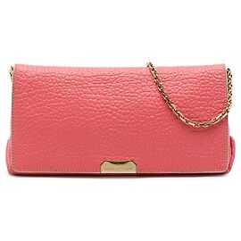 Burberry Pink Medium Grained Calfskin Mildenhall Crossbody