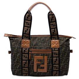 Bolso Tote Fendi de lona Zucca marrón FF