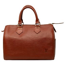 Louis Vuitton Brown Epi Speedy 25