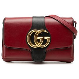 Gucci Red Small Bicolor Calfskin Arli Crossbody