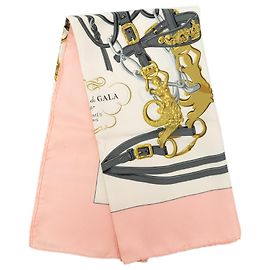 Hermès White Brides de Gala Silk Scarf 90
