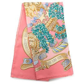 Pañuelo de seda Hermès Pink Europe 90