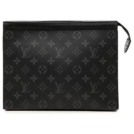 Louis Vuitton Black Monogram Eclipse Pochette Voyage MM