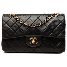 Chanel Black Small Classic Lambskin Double Flap