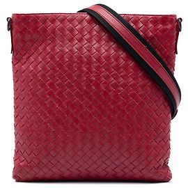 Bottega Veneta VN Crossbody aus rotem Nappa Intrecciato