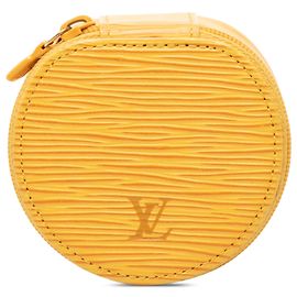 Louis Vuitton Yellow Epi Ecrin Bijoux Travel Jewelry Case