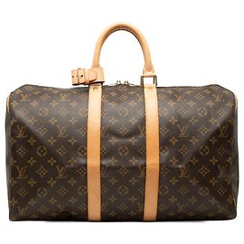 Louis Vuitton Brown Monogram Keepall 45