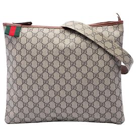Gucci Beige GG Supreme Web Crossbody-Tasche