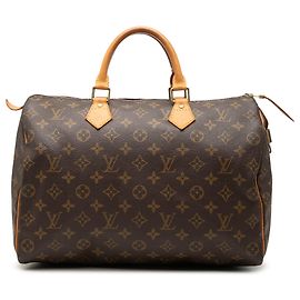 Louis Vuitton Brown Monogram Speedy 35