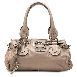 Bolso de mano Chloé Paddington Medium de piel marrón