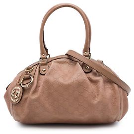 Gucci Pink Guccissima Sukey Satchel Tasche