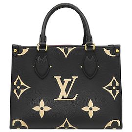 Louis Vuitton Black Bicolor Monogram Empreinte Giant Onthego PM