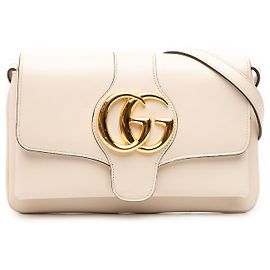 Gucci Borsa a Tracolla Arli Piccola in Pelle Bianca