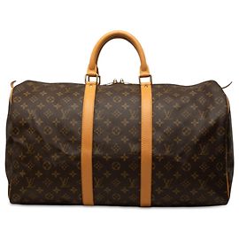 Louis Vuitton Brown Monogram Keepall 50