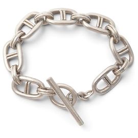 Autre Marque VINTAGE BRACELET ORFEVRE HERINK TYPE MAILLE CHAINE D'ANCRE ARGENT 54.5GR SILVER