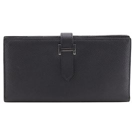 Carteira Longa Hermès BEARN SOUFFLET em Veau Epsom