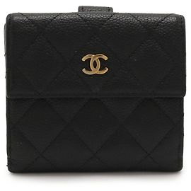Cartera bifold Chanel Matelasse Caviar Skin