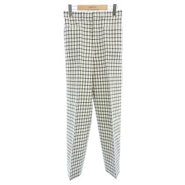 Autre Marque Blamink Check Pants Black White