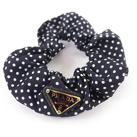 Prada Tessuto Scrunchie mit Triangle-Logo