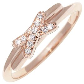 Anel Chaumet Jeux de Liens Au750 Diamante Tamanho 49