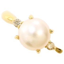 Autre Marque Anillo de Perlas y Diamantes Au750