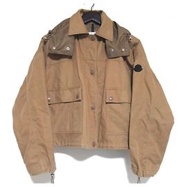 Moncler ROUZIC Linen Blend Short Hoodie Jacket