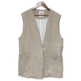 Autre Marque Gilet lungo in twill di cotone e canapa 1er Arrondissement