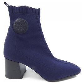 Botas de malha Hermès azul marinho