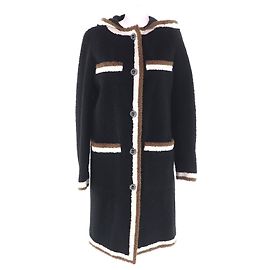 Chanel Mantel aus Seide und Lammfell