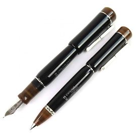 Autre Marque DELTA Serie Minorías Étnicas Indio Plata 925 Au750 Pluma y Bolígrafo 2-en-1
