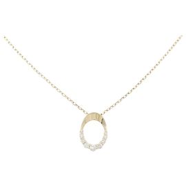 Autre Marque Colar de Ouro Amarelo K10 e Diamantes