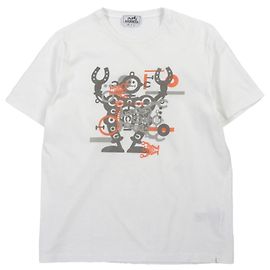 Hermès Hello Mr. Farrier camiseta de algodón M