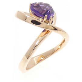 Autre Marque Anillo Ponte Vecchio 750 Oro Rosa Amatista
