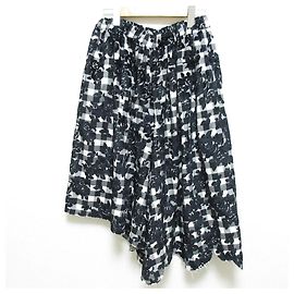 Comme Des Garcons Comme des Garçons robe de chambre Velvet Embroidery Check Wide Pants