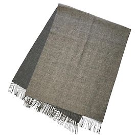Autre Marque THROW DOUBLE FACE GLEN Wool Scarf