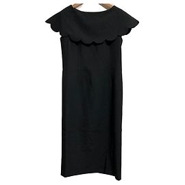 Autre Marque Vestido Liala×PG Scallop Cape Neck Dress