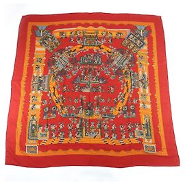 Xale Grande de Caxemira e Seda Hermès Astres et Soleils