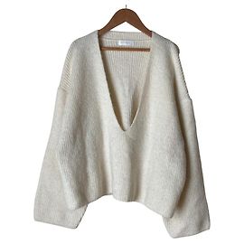 Autre Marque Jersey de punto holgado con escote pronunciado RIVE DROITE