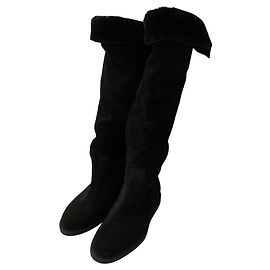 Salvatore Ferragamo My Ferragamo Langstiefel aus Wildleder