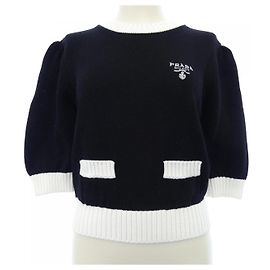 Prada Pullover aus Baumwolle mit Rundhalsausschnitt