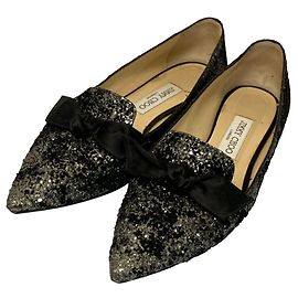 Jimmy Choo GALA Glitter Ribbon Pumps Pumps