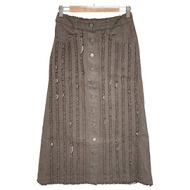 Autre Marque Falda de denim PINK HOUSE Zeitaku Pico Frill