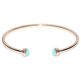 Bracelet Piaget Possession Au750 Or Rose Turquoise Taille 16