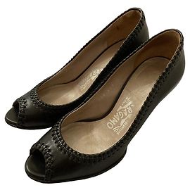 Décolleté aperte in pelle Salvatore Ferragamo