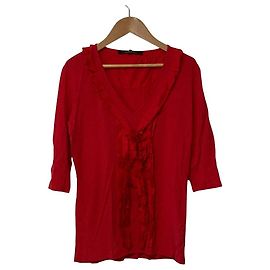 Top con volant scollo a V Max Mara