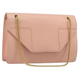 Autre Marque Borsa a tracolla con catena SAINT LAURENT in pelle Pink Gold 314515 Auth bs37326A